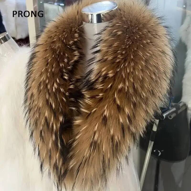 Winter Clothing Deals - Collo di pelliccia di procione naturale