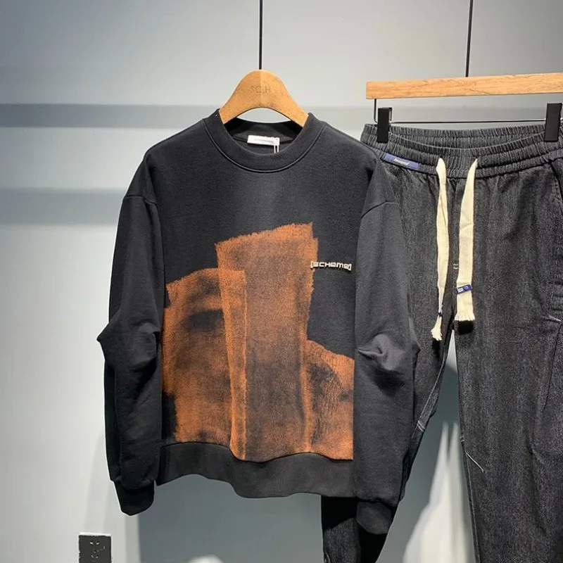 Winter Clothing Aesthetic - Abbigliamento da uomo Pullover nero senza