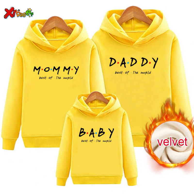 Winter Clothing For Kids - Family Outfit Matching felpa con cappuccio
