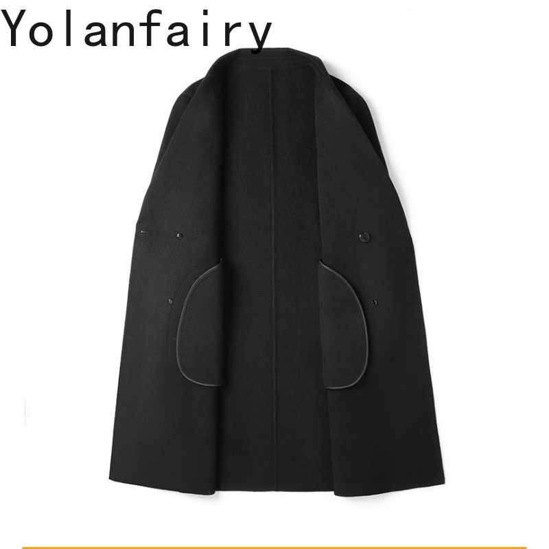 Quality Winter Clothing Jacket - YOLANFAIRY Cappotto 100% Pura Lana per