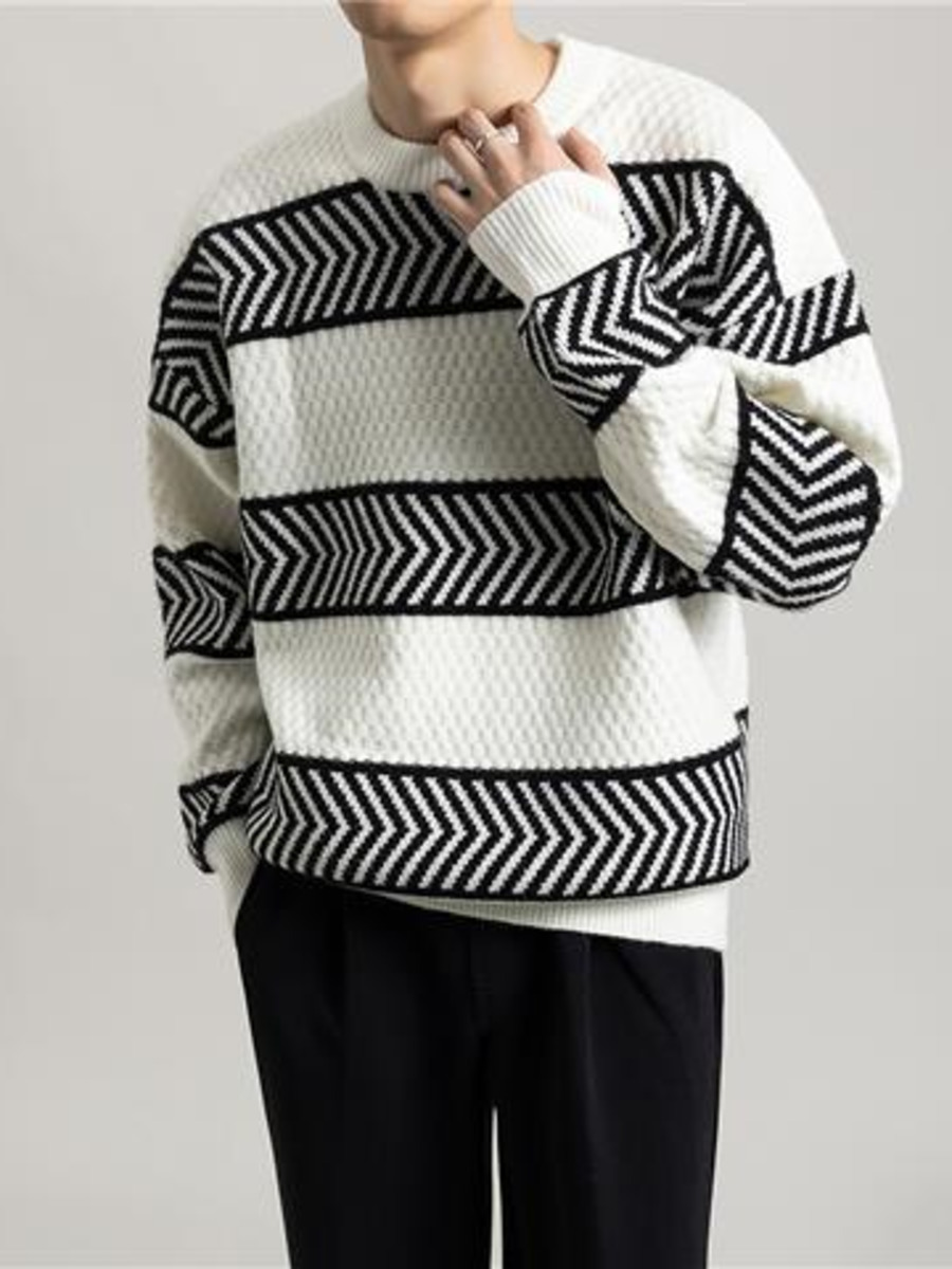 Maglione pullover a righe larg - Winter Clothing Colors recensione e prezzo