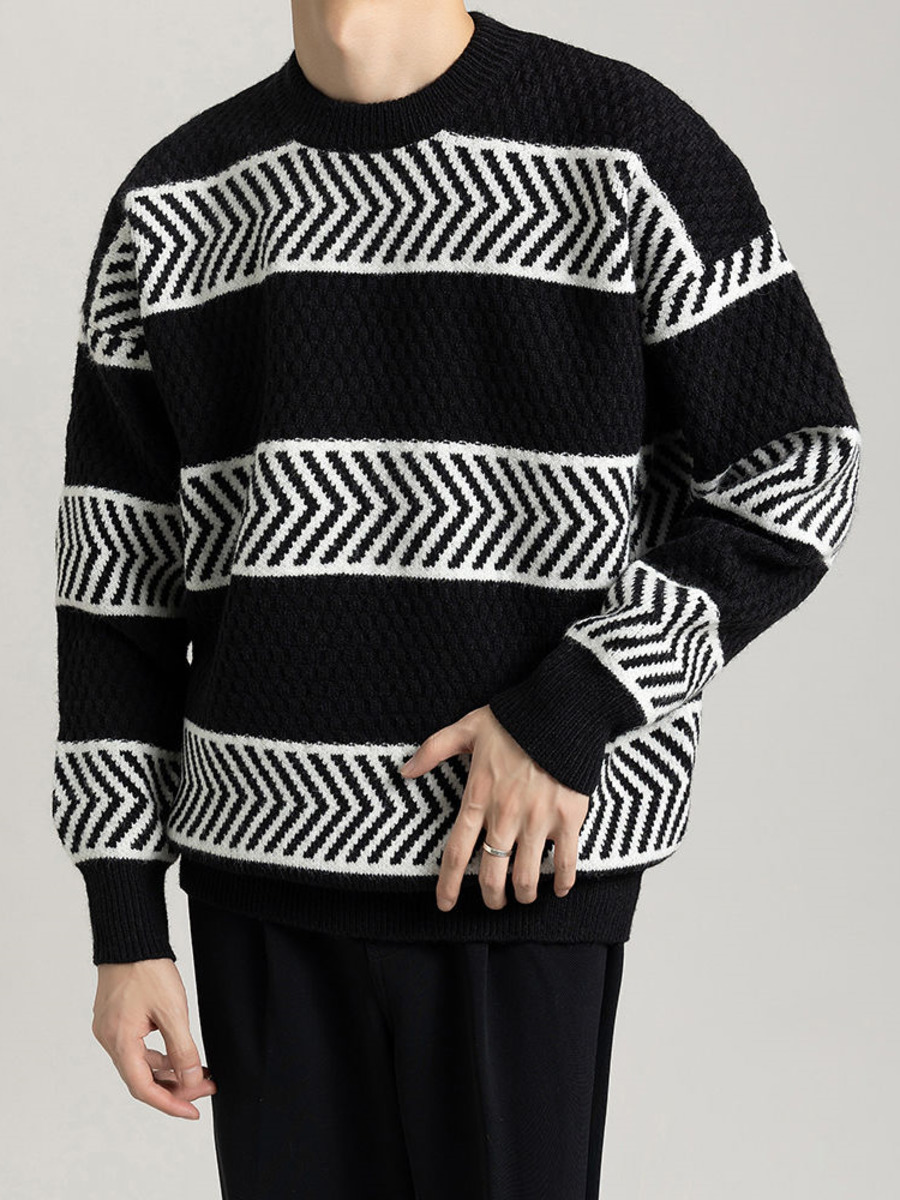 Maglione pullover a righe larg - Winter Clothing Colors recensione e prezzo