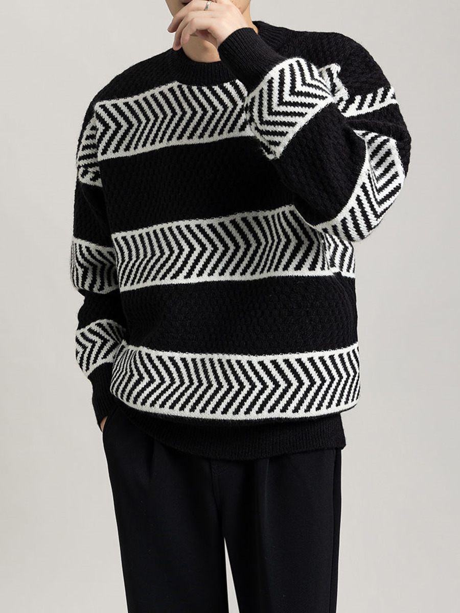 Maglione pullover a righe larg - Winter Clothing Colors recensione e prezzo