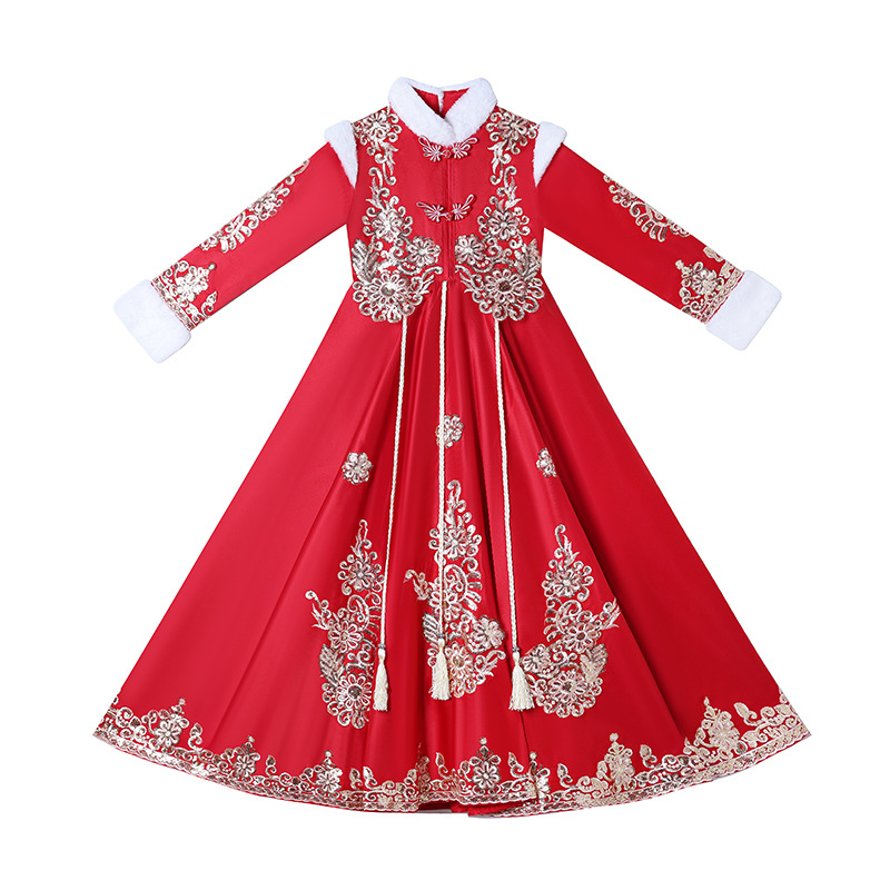 Ragazze rosso cinese nuovo ann - Winter Clothing For Kids recensione e prezzo